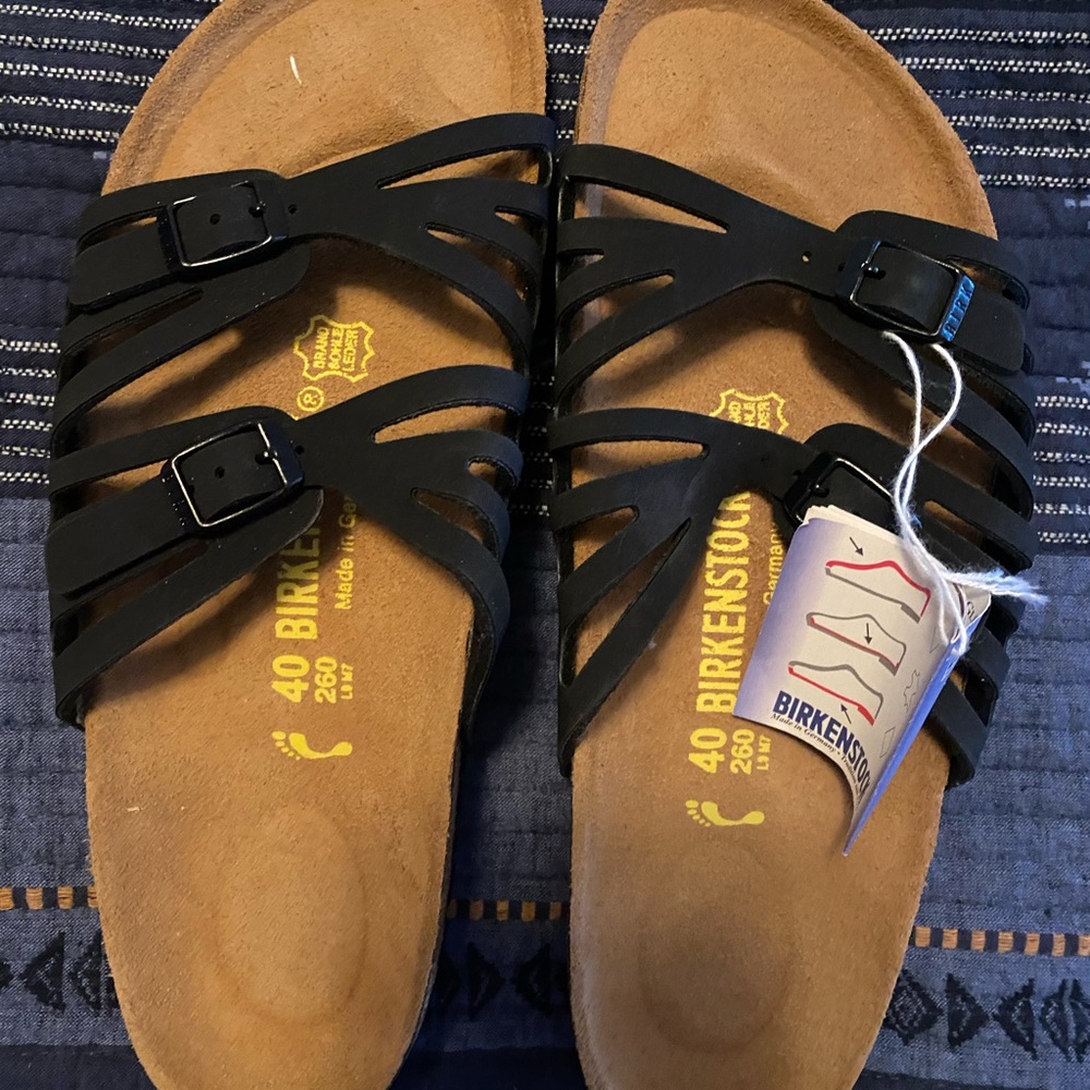 Birkenstock Granada Black NWT
